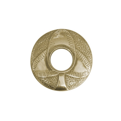Rosone Fiore Per Rubinetto Da Giardino Boutte, In Ottone, Diametro 5 Cm, Filetto 1,5x2,1 Cm, A Stringere